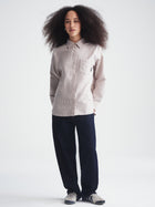 Women's Long Sleeve Shirt in Burgundy Striped