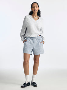 Women's Drawstring Striped Shorts - BROOKLYN INDUSTRIES