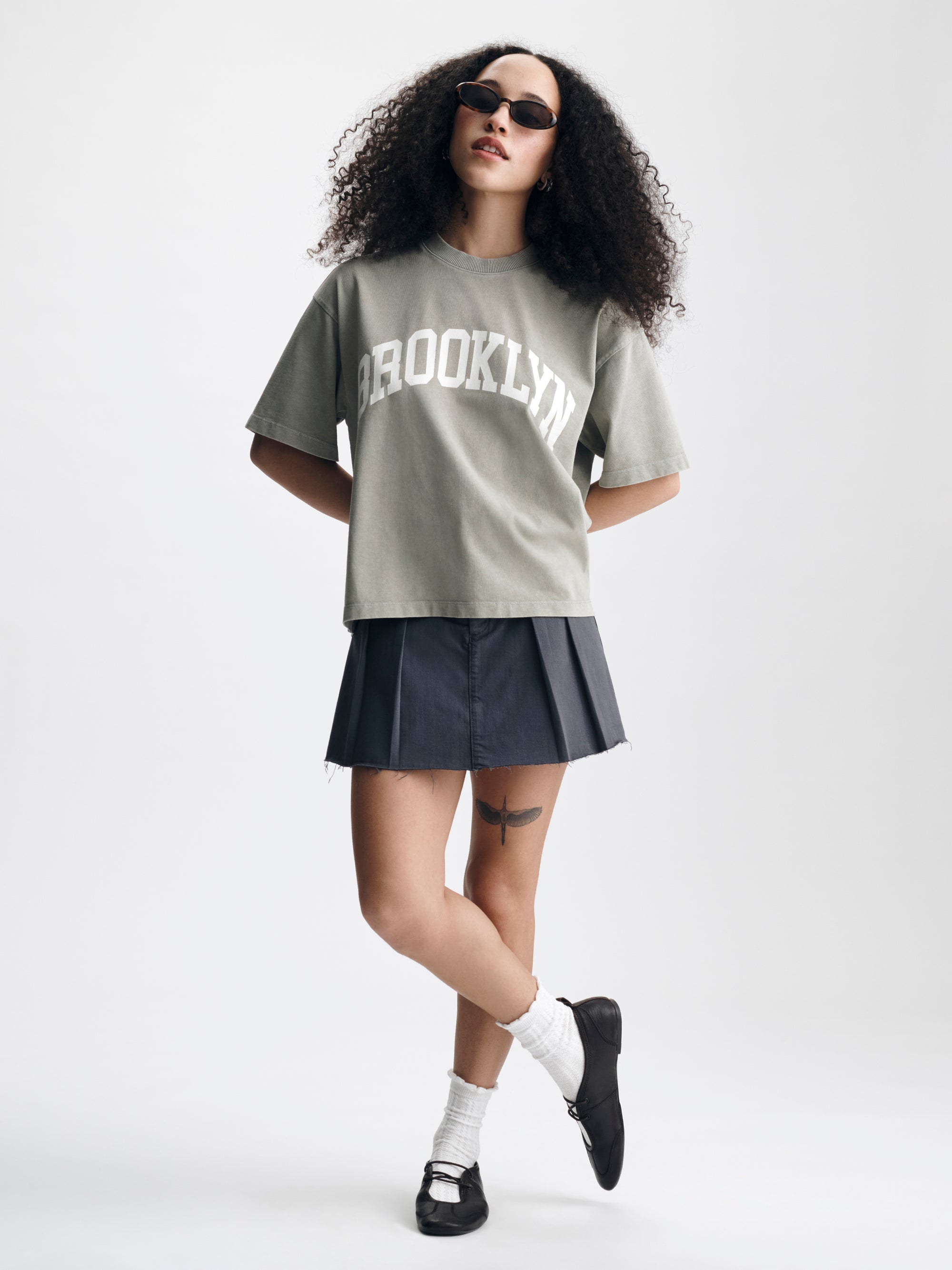 Women's Brooklyn T-Shirt in Shadow - BROOKLYN INDUSTRIES