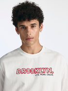 Men's Brooklyn Live Work Create T-Shirt in White - BROOKLYN INDUSTRIES