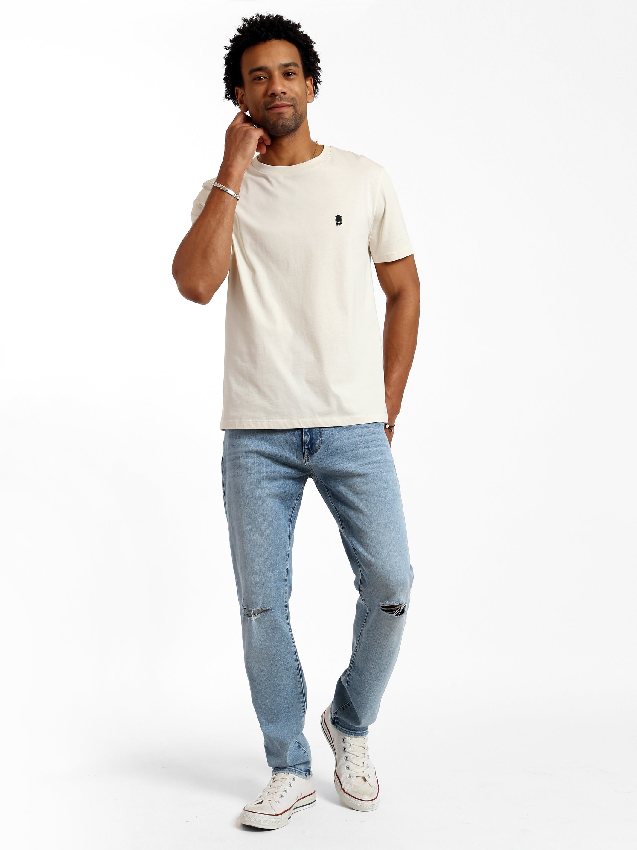 Bedford Slim Leg Jeans in Light Brushed Denim - BROOKLYN INDUSTRIES