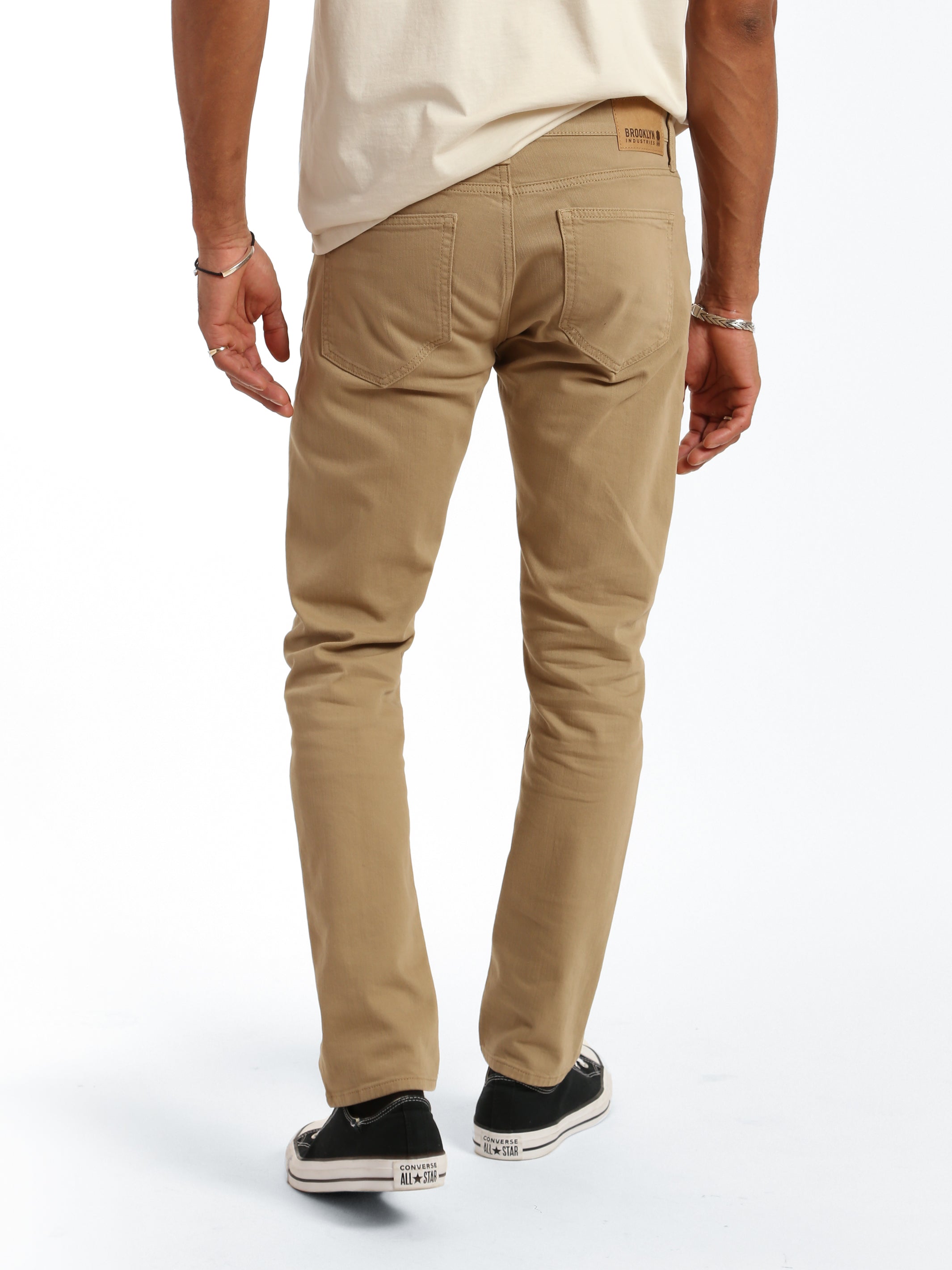 Bedford Slim Leg Pants in Khaki Comfort - BROOKLYN INDUSTRIES