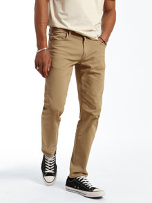 Bedford Slim Leg Pants in Khaki Comfort - BROOKLYN INDUSTRIES