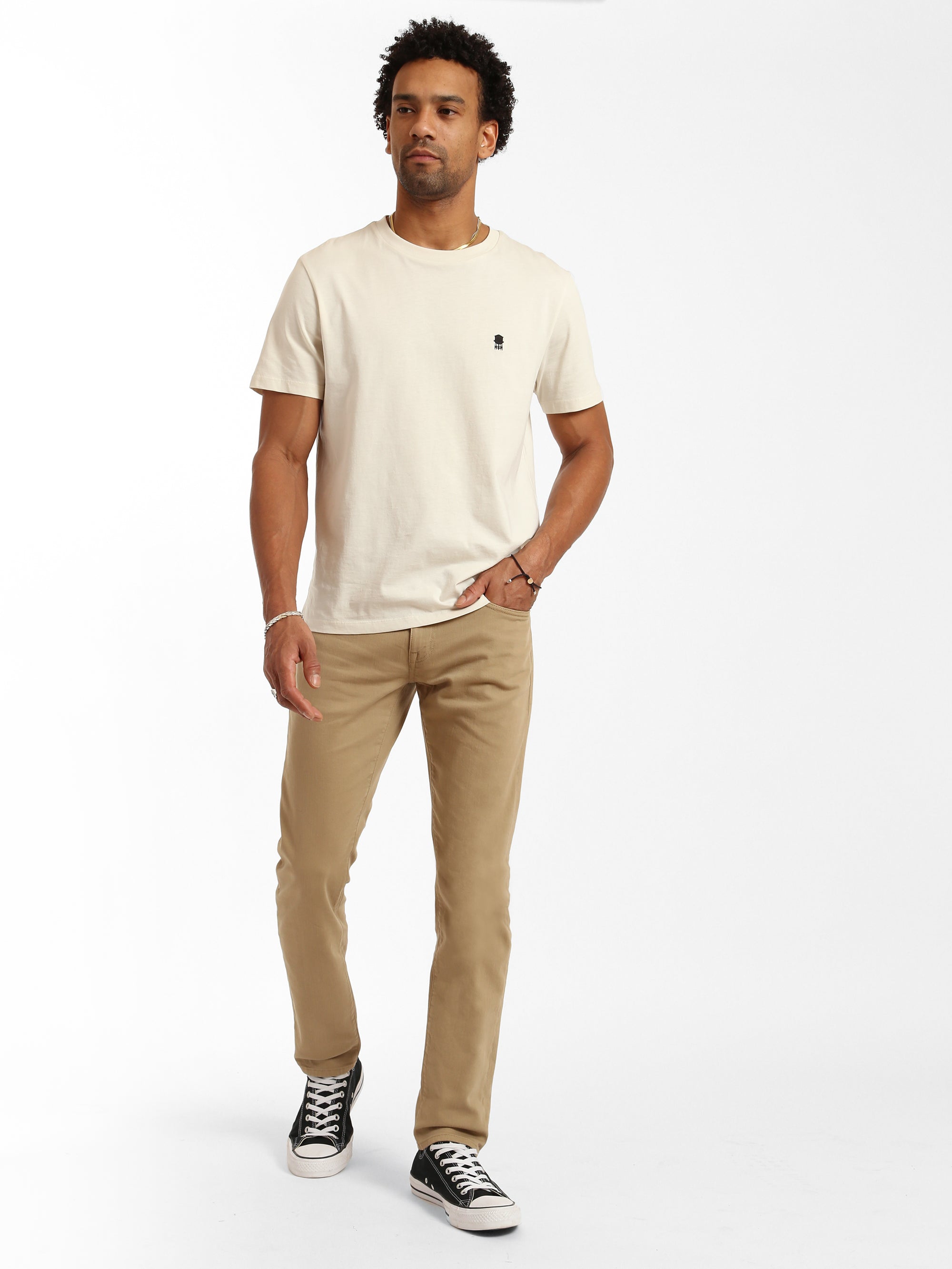 Bedford Slim Leg Pants in Khaki Comfort - BROOKLYN INDUSTRIES