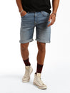 Midwood Shorts in Light Brushed Denim - BROOKLYN INDUSTRIES