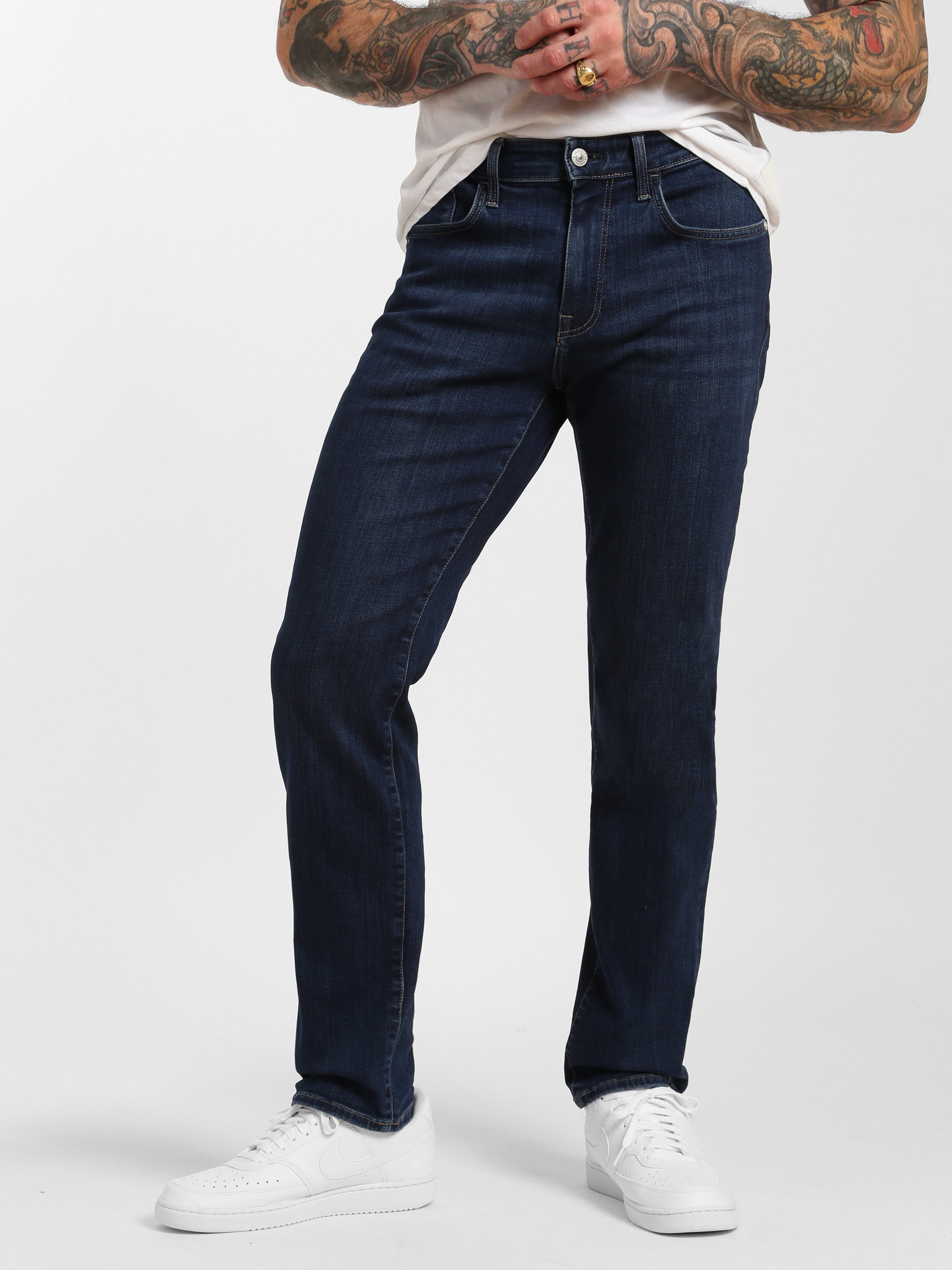 Franklin Athletic Fit Jeans in Dark Denim - BROOKLYN INDUSTRIES