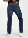 Franklin Athletic Fit Jeans in Dark Distressed Denim - BROOKLYN INDUSTRIES
