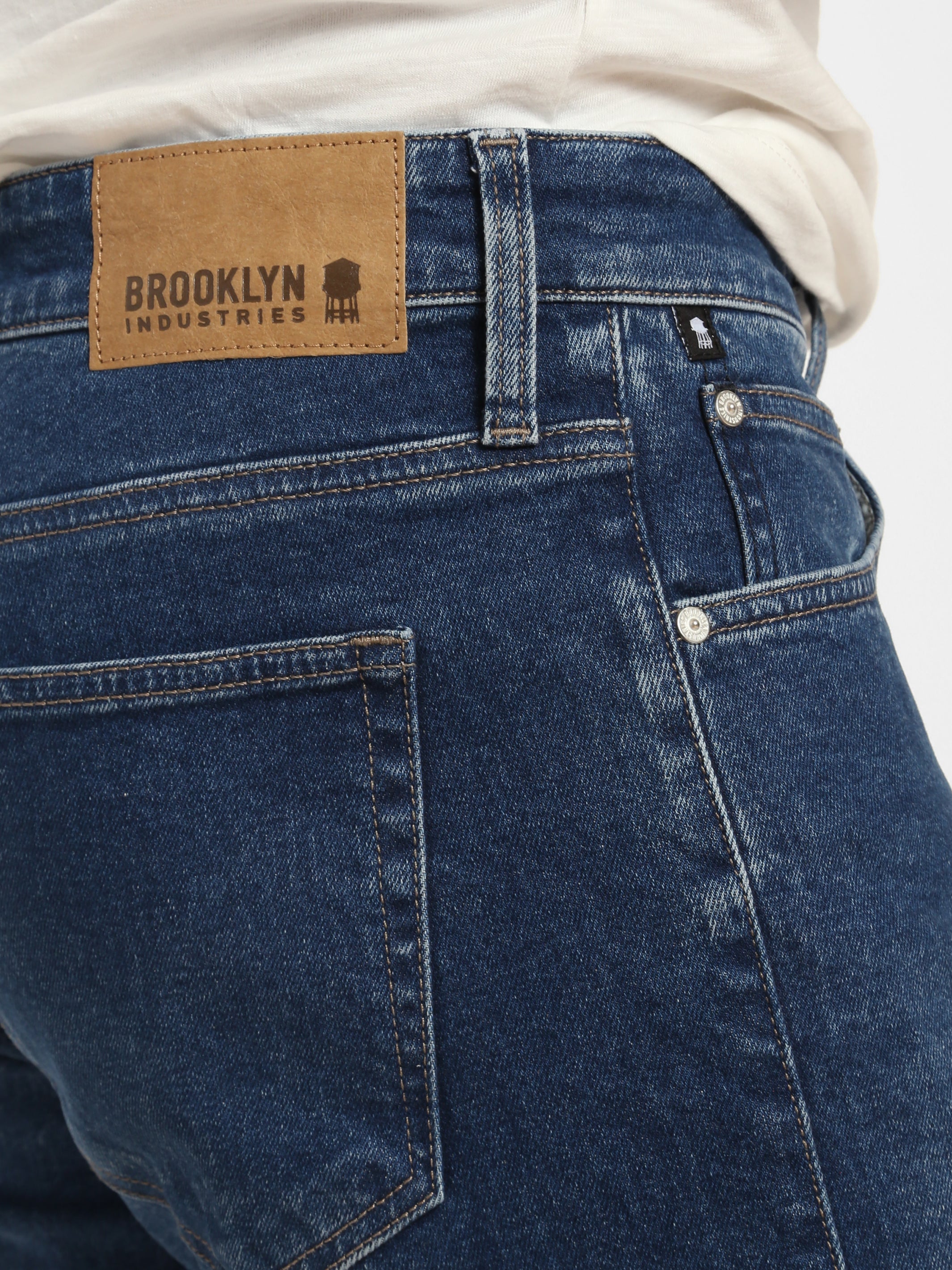 Clark Skinny Jeans in Dark Denim - BROOKLYN INDUSTRIES