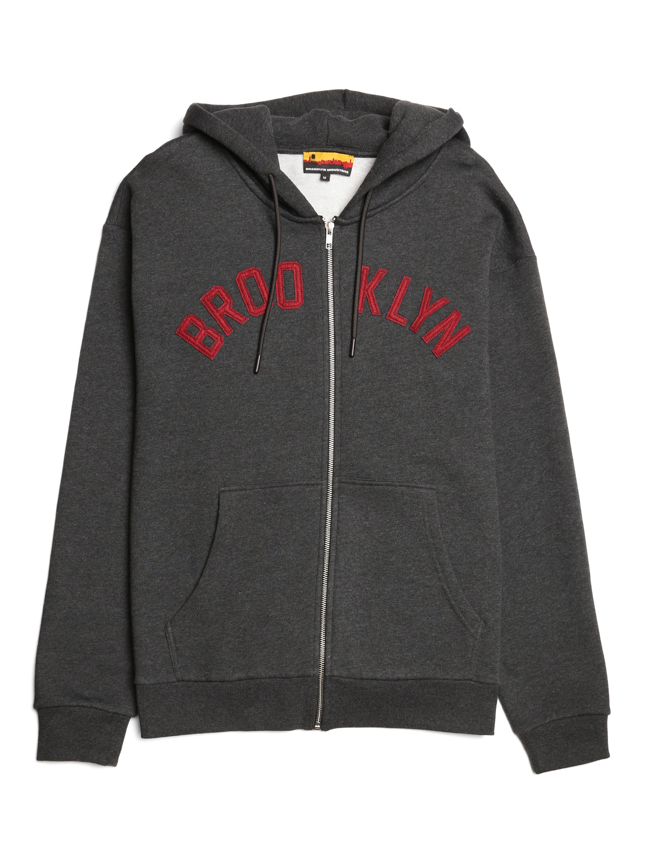 Men's Captain Zip Up Hoodie - BROOKLYN INDUSTRIES