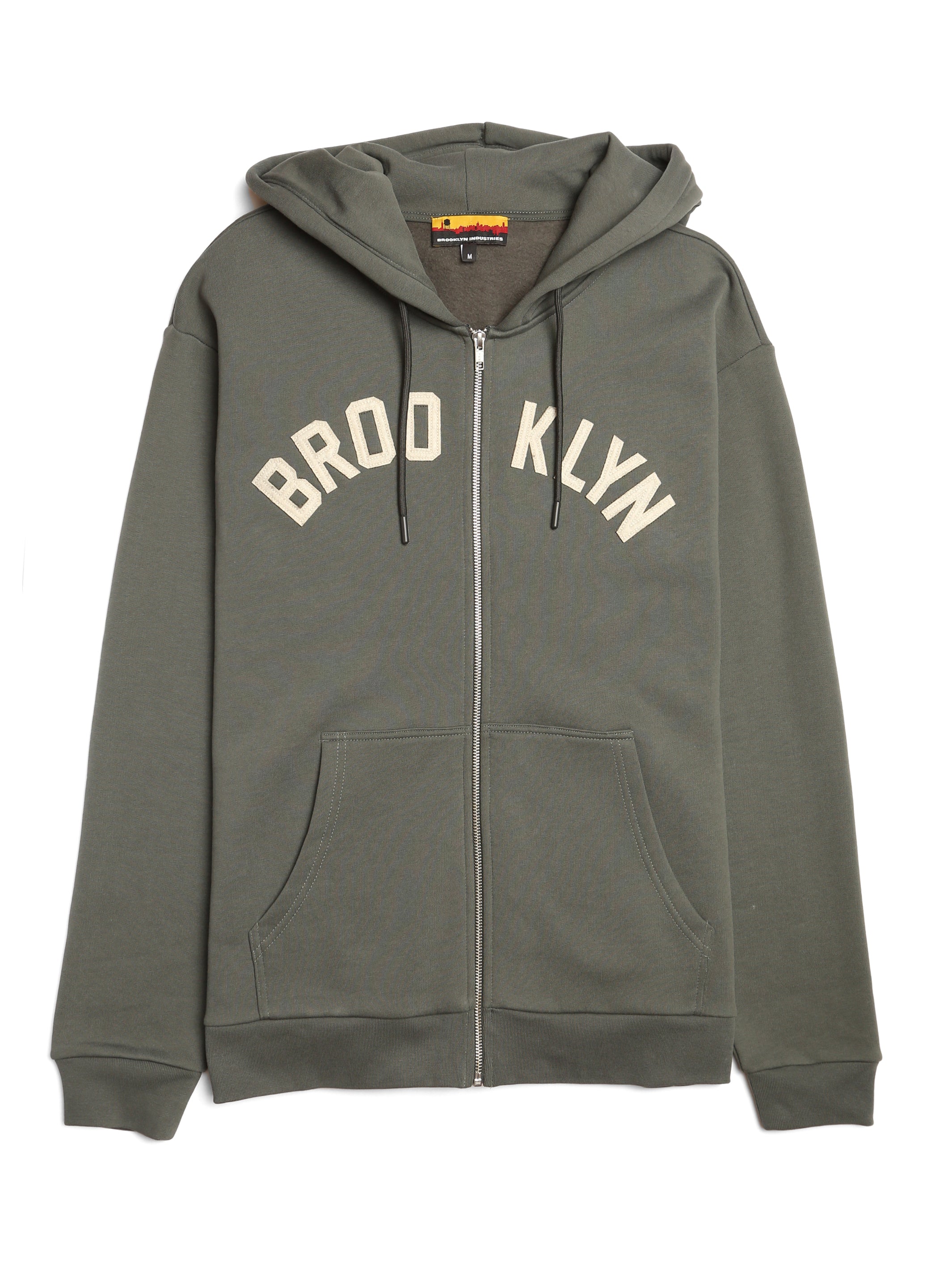 Men's Captain Zip Up Hoodie - BROOKLYN INDUSTRIES