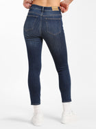 Coco High Rise Skinny Jeans in Dark Distressed Denim - BROOKLYN INDUSTRIES