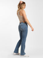 Metro Flare Jeans in Mid Denim - BROOKLYN INDUSTRIES