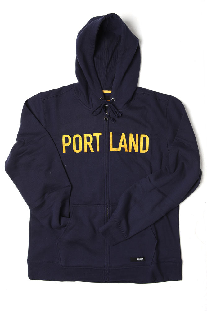 Divided zip up online hoodie