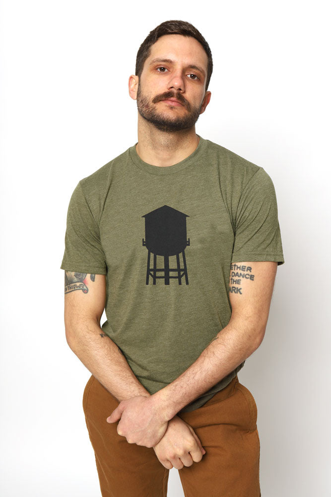 Men's Rooftop Water Tower T-Shirt - BROOKLYN INDUSTRIES