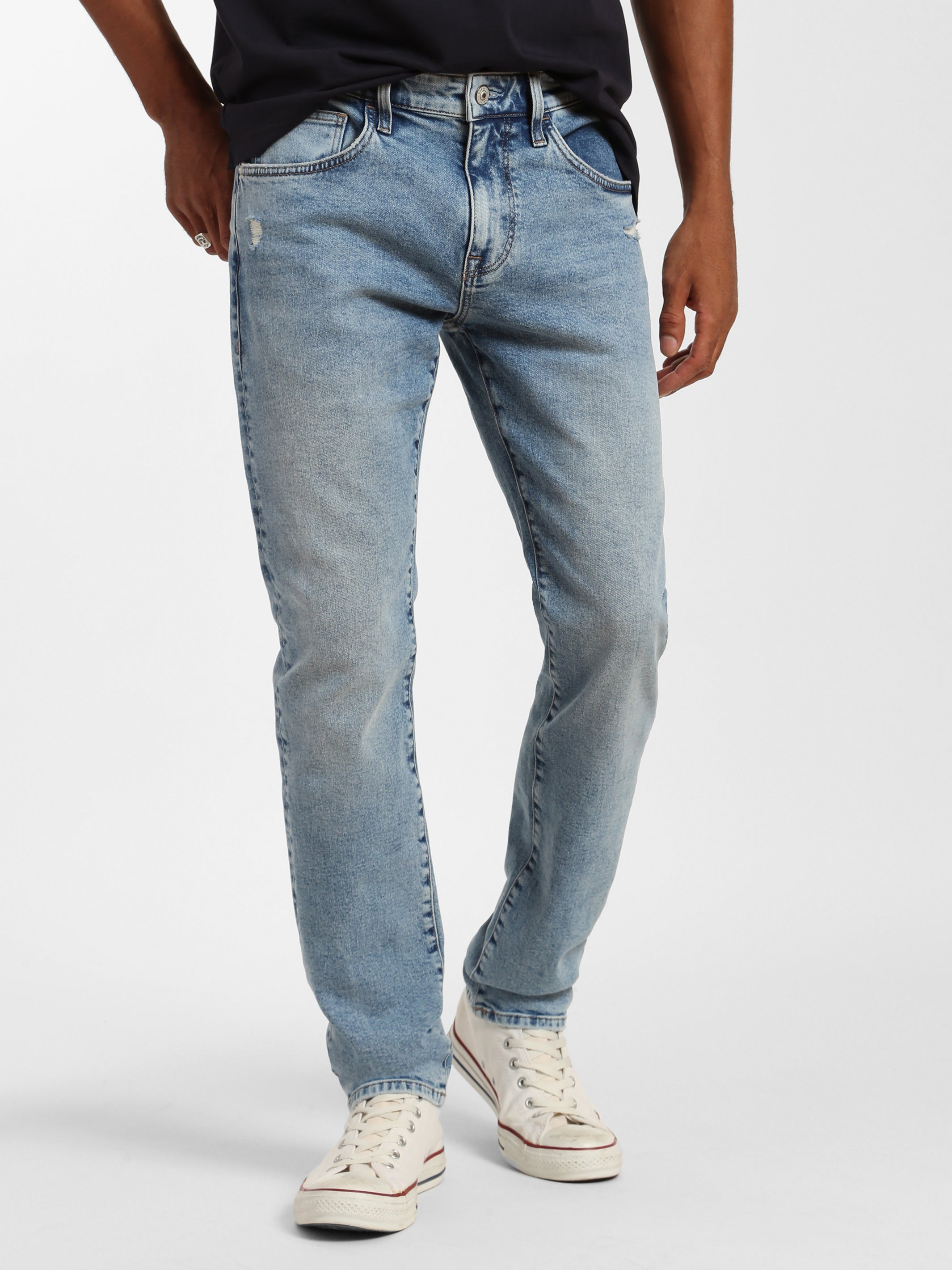 Shops light wash slim jeans