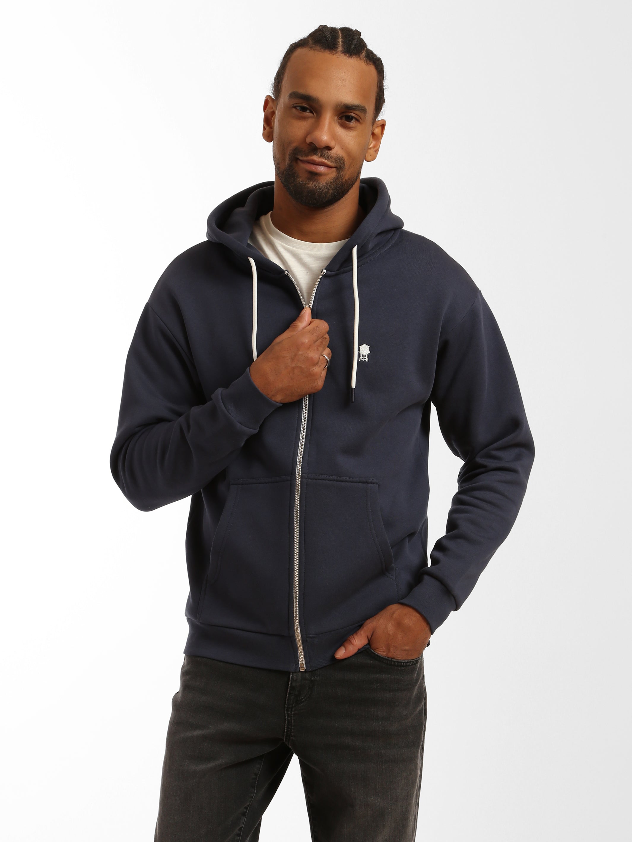 Men's Everyday Water Tower Zip Up Hoodie - BROOKLYN INDUSTRIES