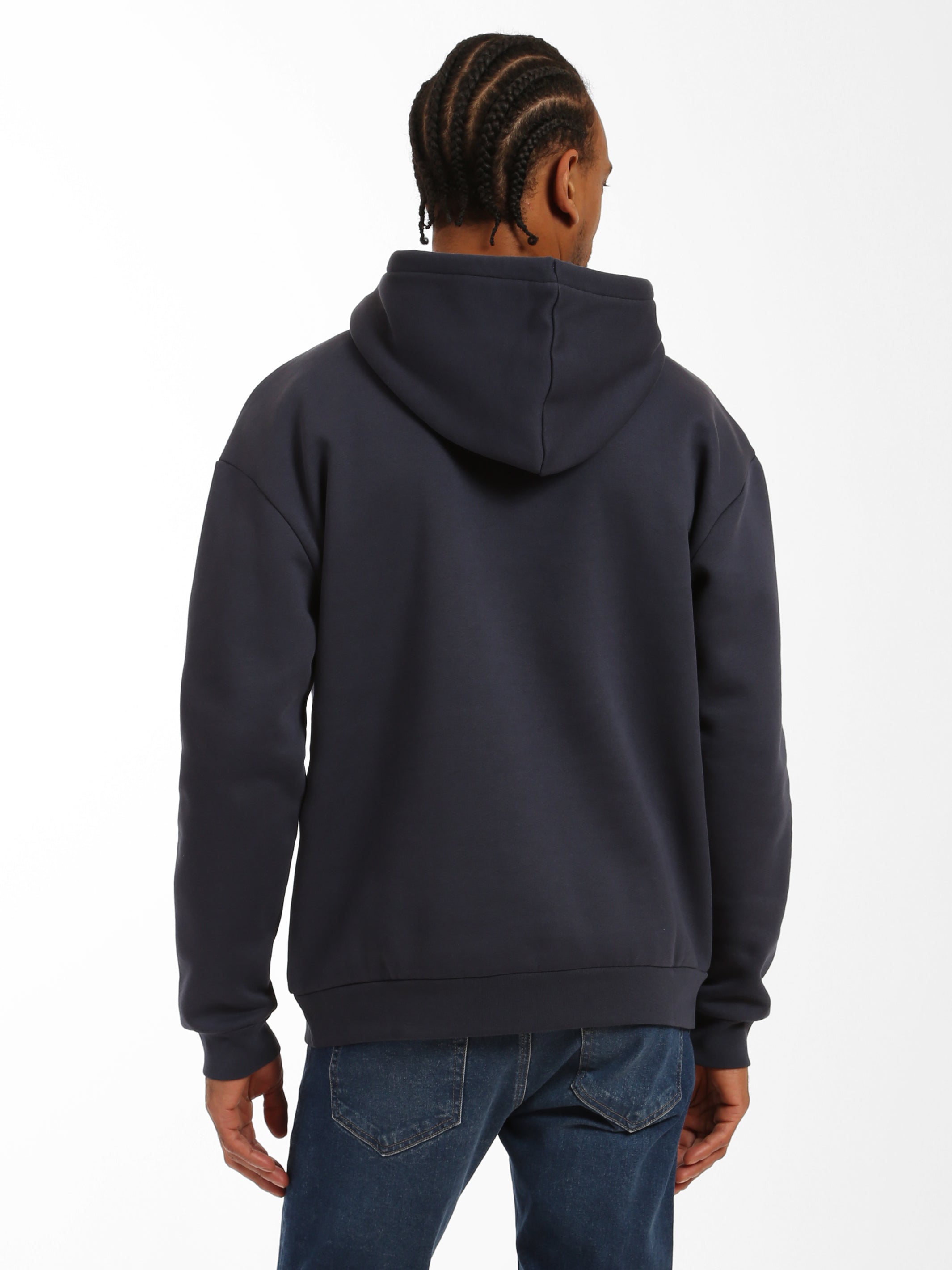 Denim best sale sweatshirt hoodie