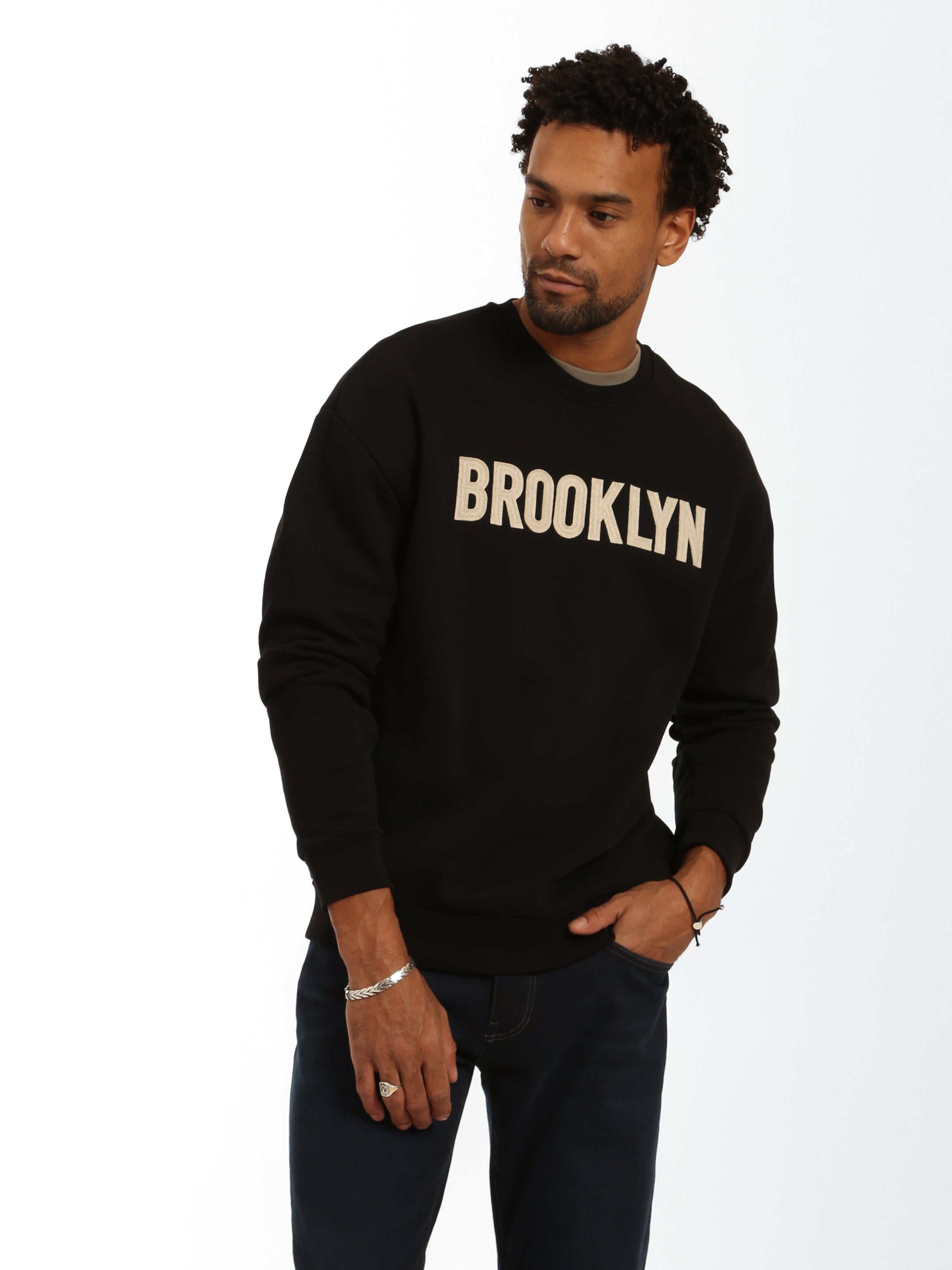 Men's Captain Crewneck Sweatshirt - BROOKLYN INDUSTRIES