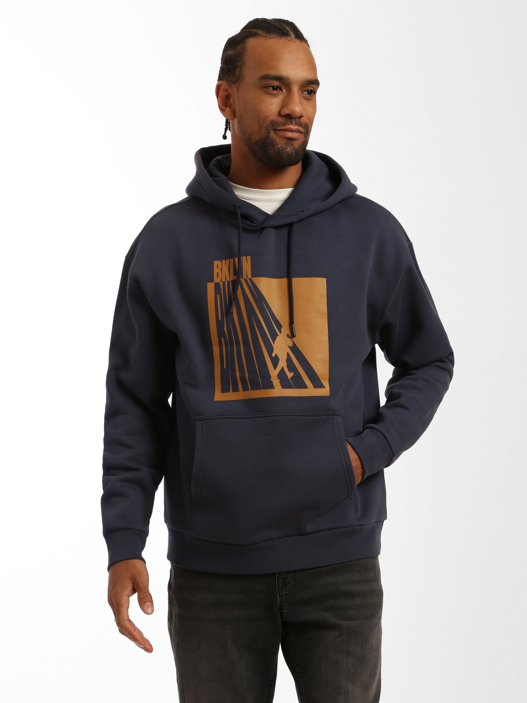 Men's Brooklyn Shadow Crosswalk Sweatshirt - BROOKLYN INDUSTRIES