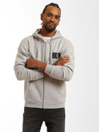 Men's Brooklyn Plastic Bag Zip-Up Hoodie - BROOKLYN INDUSTRIES