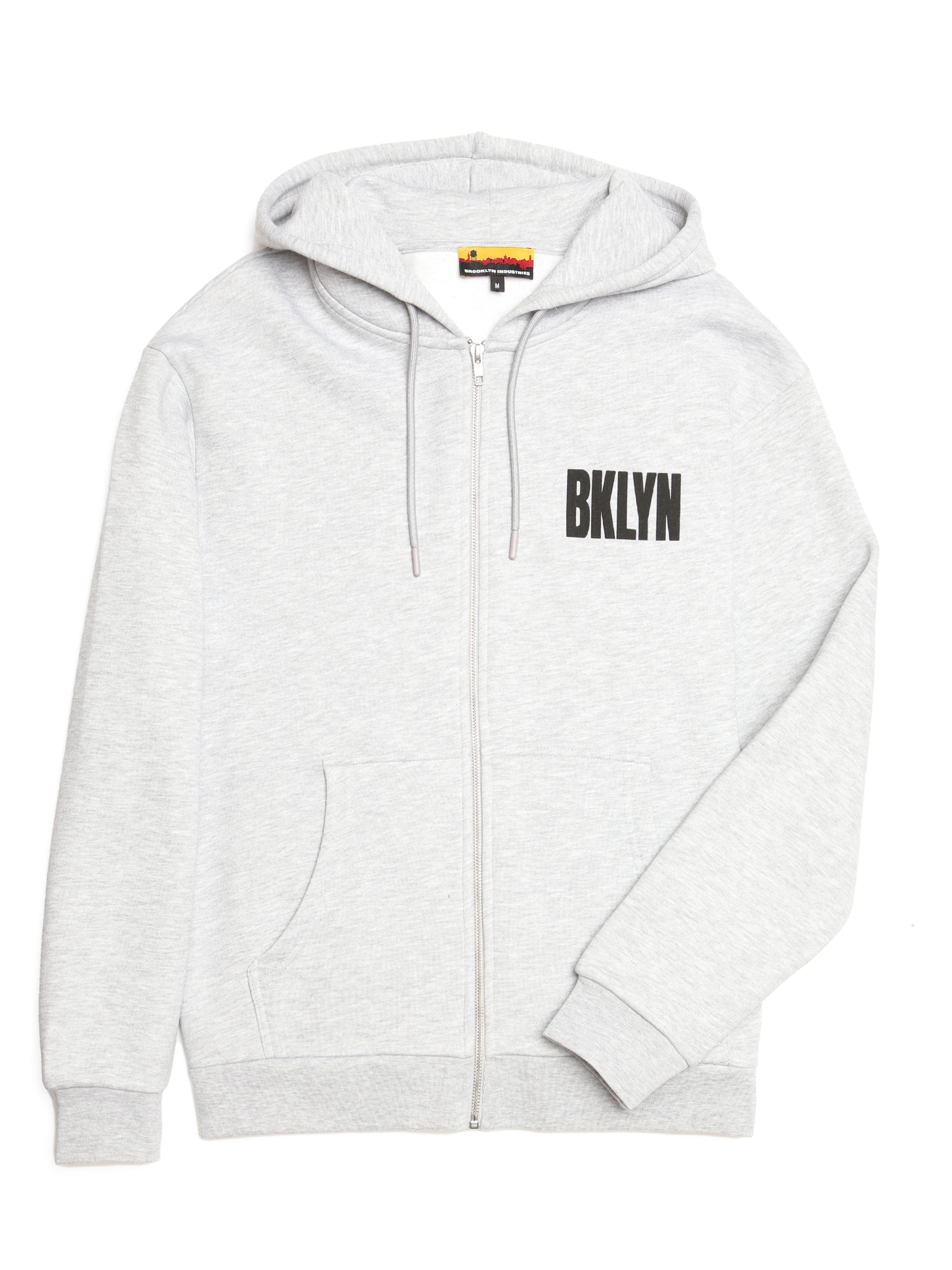 Men's Brooklyn Plastic Bag Zip-Up Hoodie - BROOKLYN INDUSTRIES