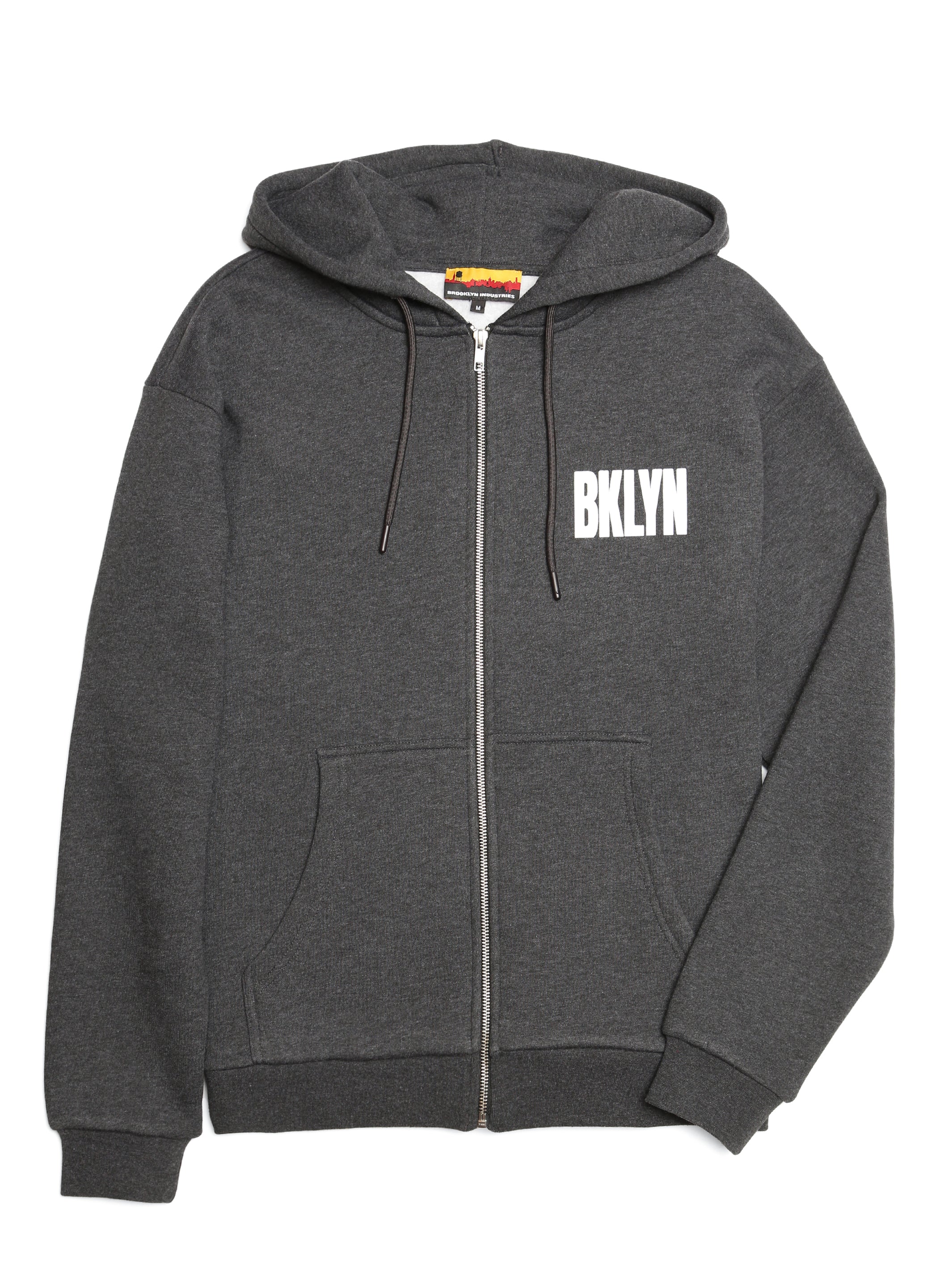 Men's Brooklyn Plastic Bag Zip-Up Hoodie - BROOKLYN INDUSTRIES