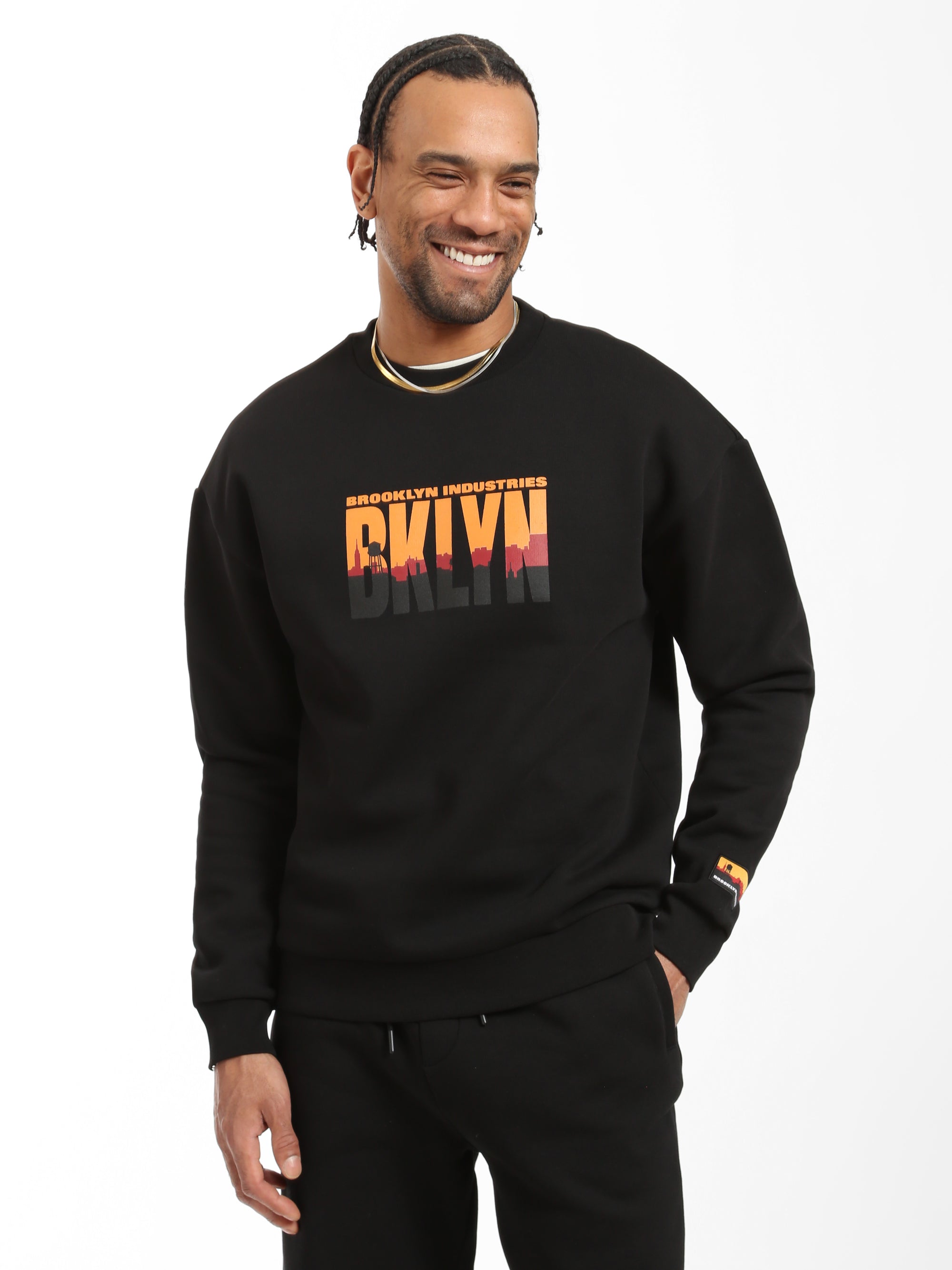 Men's BKLYN  Crewneck Sweatshirt - BROOKLYN INDUSTRIES