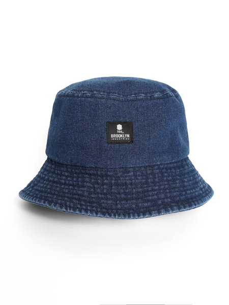 Denim Bucket Hat in Indigo | Brooklyn Industries Denim Bucket Hat in Indigo | Brooklyn Industries