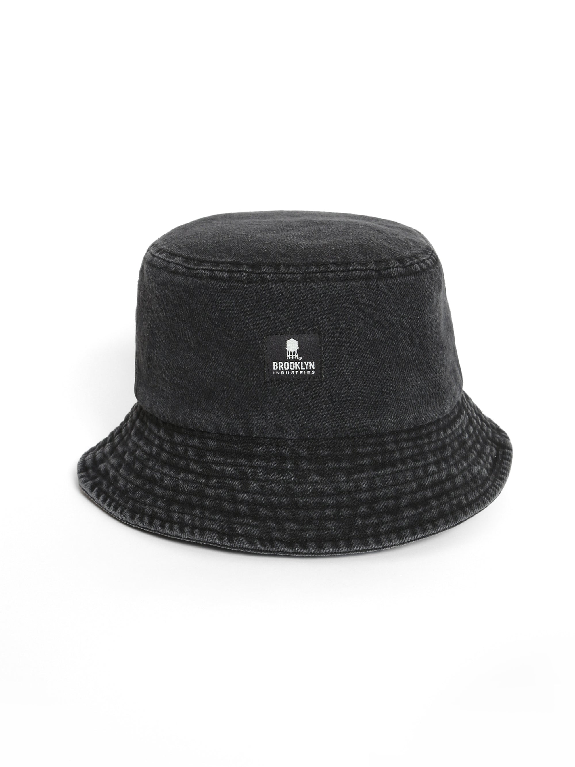 Denim Bucket Hat in Black - BROOKLYN INDUSTRIES