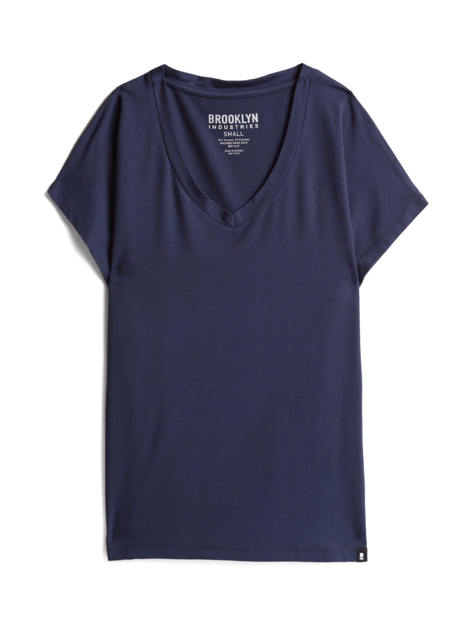 Women's Basic V-Neck Sleeve T-Shirt Brooklyn Industries