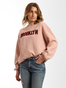 Women's Brooklyn Applique Crewneck Sweatshirt - BROOKLYN INDUSTRIES