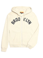 Women's Brooklyn Applique Zip Up Hoodie - BROOKLYN INDUSTRIES