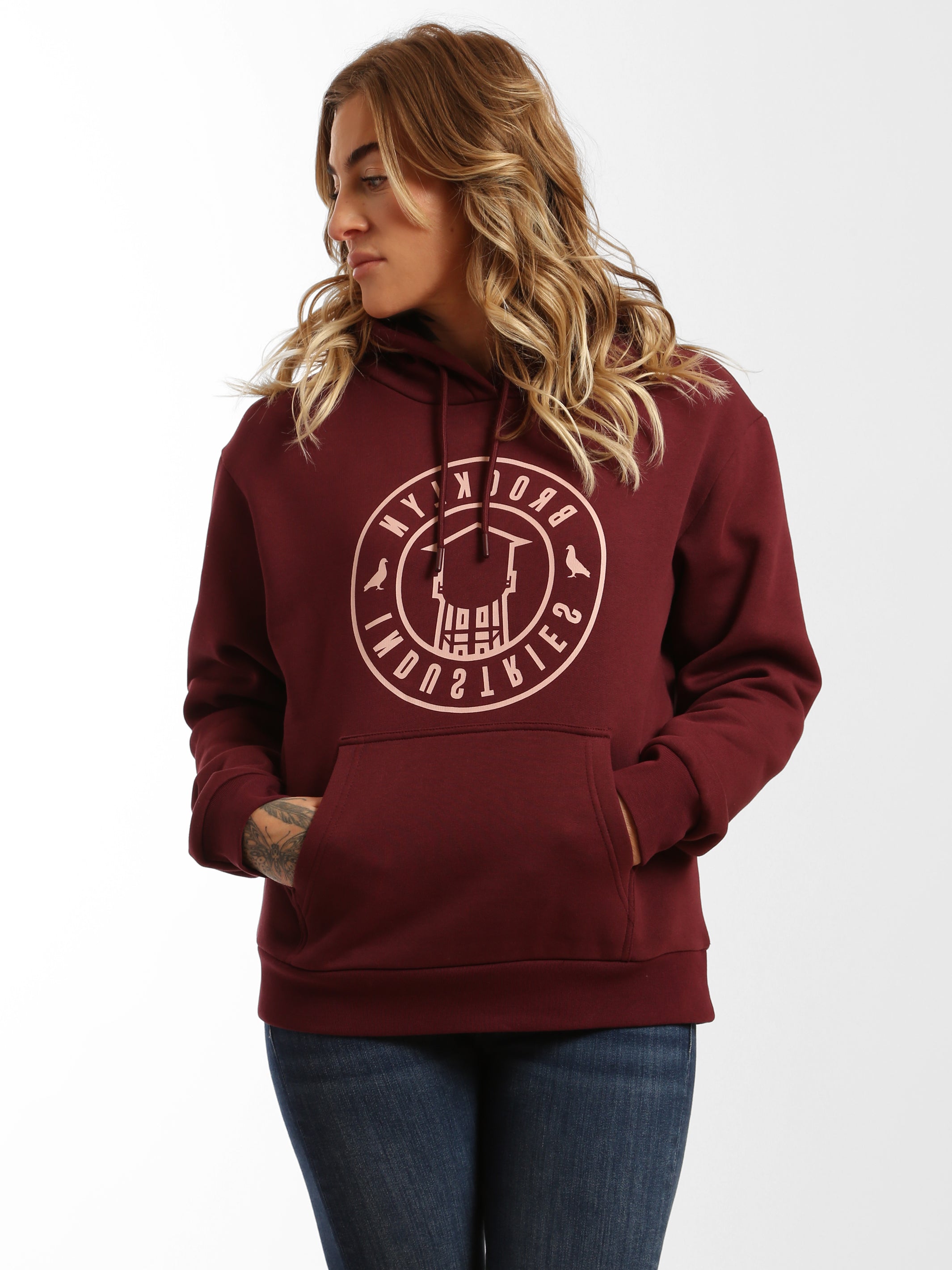 Women's Brooklyn Industries Pigeons Hoodie - BROOKLYN INDUSTRIES