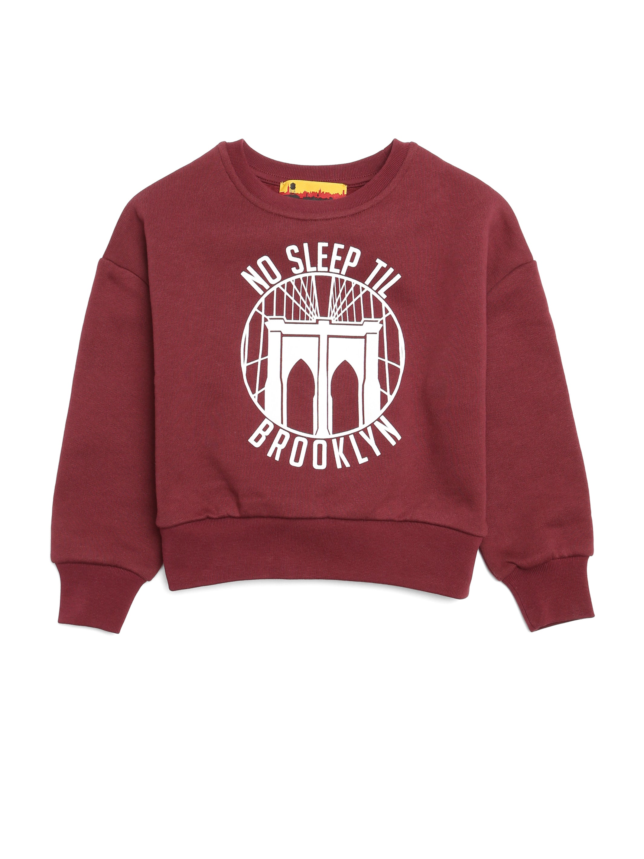 Girl's Round No Sleep Sweatshirt - BROOKLYN INDUSTRIES