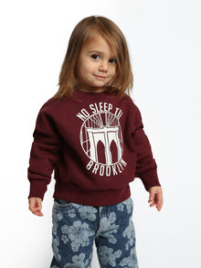 Girl's Round No Sleep Sweatshirt - BROOKLYN INDUSTRIES